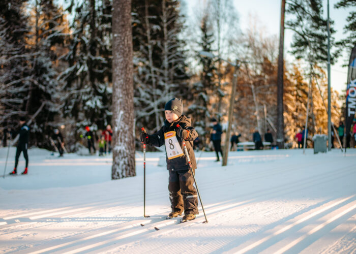 Barnens Vasalopp, Lida Friluftsgård, Vasalopp barn, längdskidor barn, skidspår barn